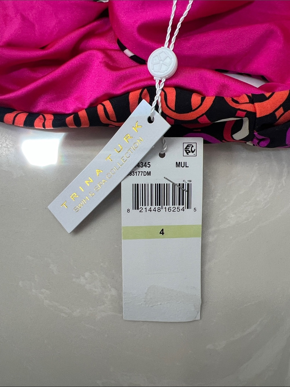 Trina Turk Women's Echo Tab-Side Hipster Bikini Bottoms Size 4, reversible - Picture 8 of 10